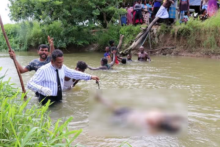ஆற்று நீரோடையில் கால் கட்டப்பட்ட நிலையில்; ஆணின் சடலம் மீட்பு.!!!