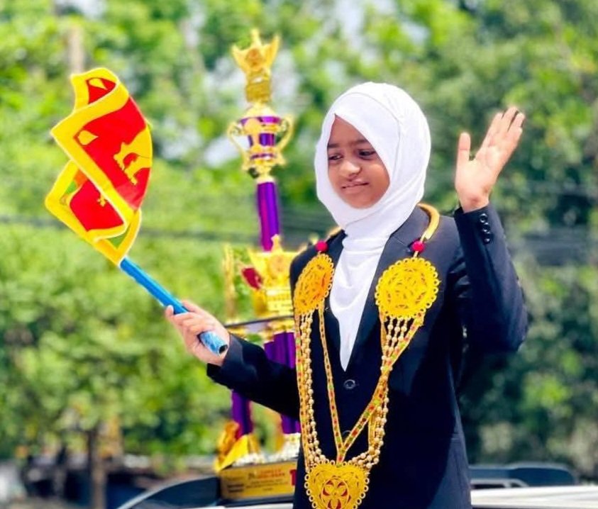 மலேசியாவில் உலக சாம்பியன் பட்டம் வென்ற: மதவாச்சி மாணவி சும்ரி பாத்திமா சுதா கௌரவிப்பு.!!!