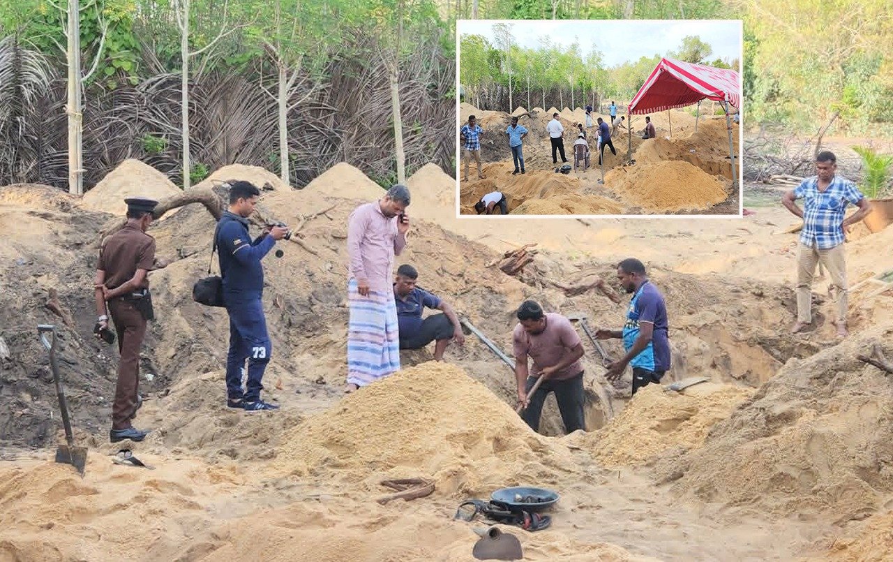 குருக்கள்மடம் மனிதப் புதைகுழி அகழ்வுப் பணி 8ஆவது நாளாகவும் தொடர்கின்றன.!!!